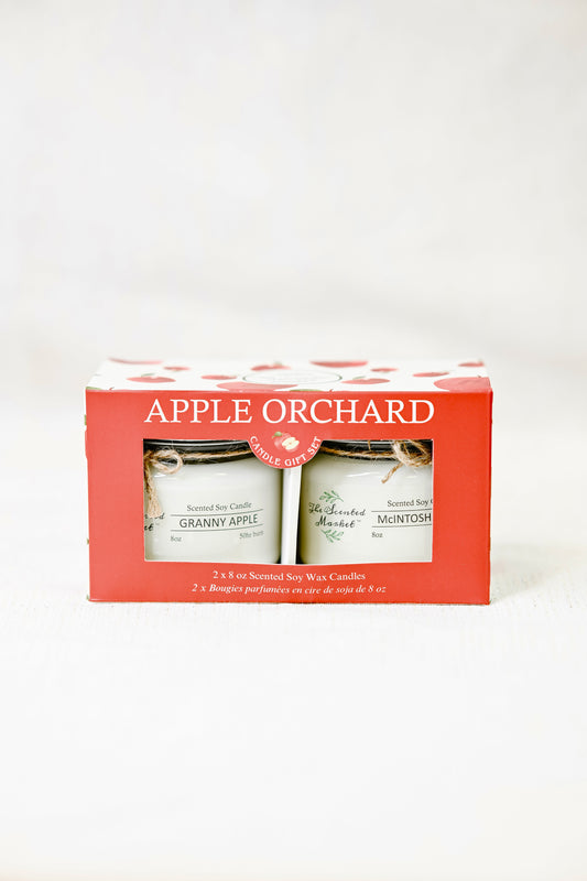 Exclusive Apple Orchard Candle 2 Pack – Granny Apple & McIntosh Apple – Fall Soy Candles