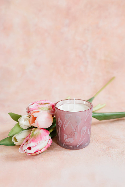 Tulip 1 Wick Soy Wax Candle - Small 8 oz