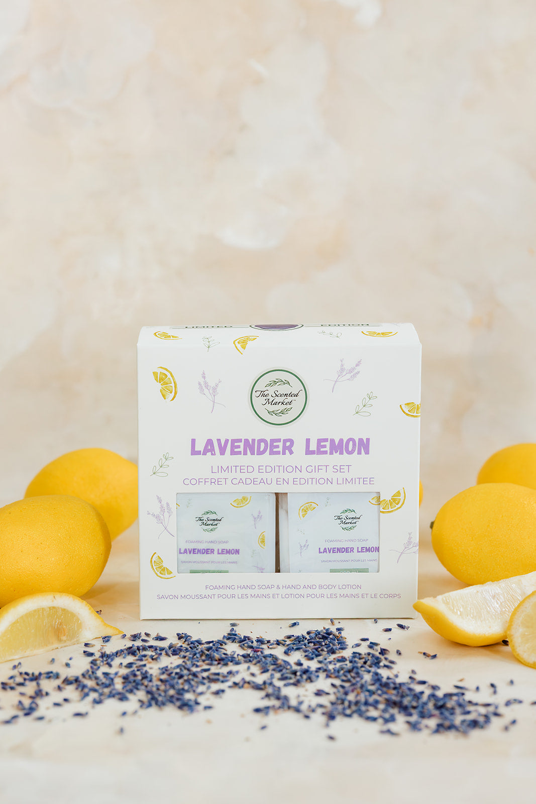 LAVENDER LEMON Spring Foaming Hand Soap and Body Lotion Set