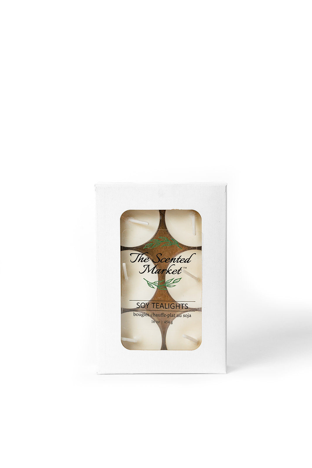 Au Natural / Scent-Free Tea Lights – Pure Soy Wax Candles - The Scented Market Candles
