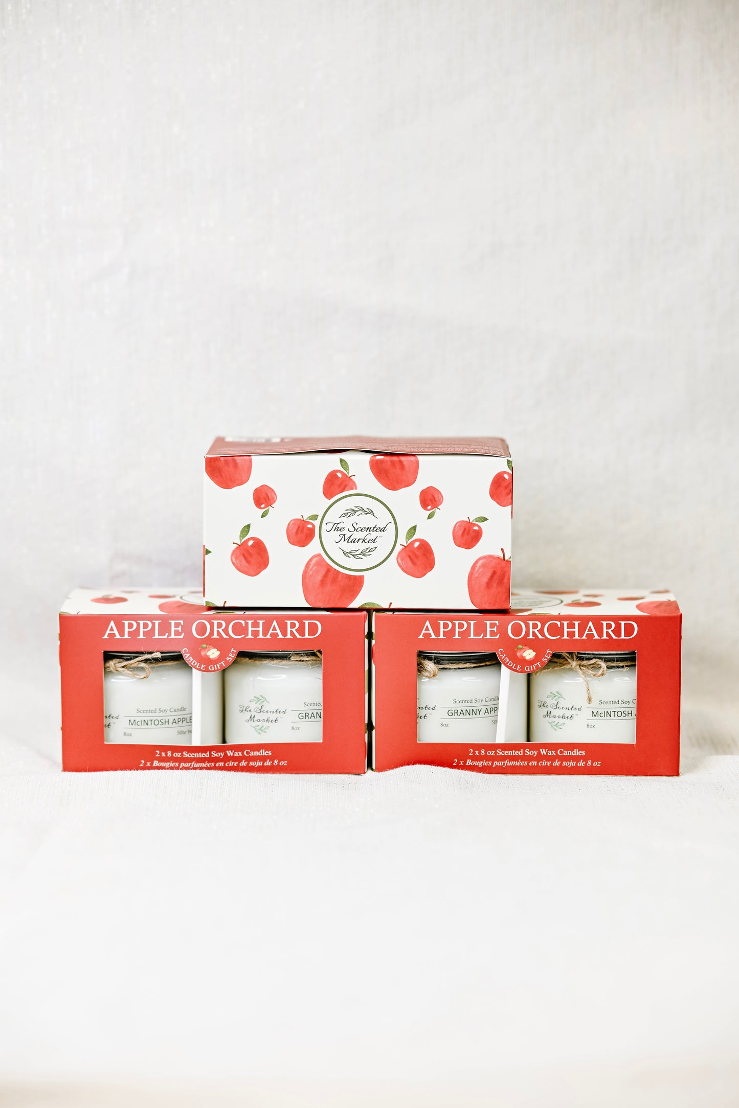 Exclusive Apple Orchard Candle 2 Pack – Granny Apple & McIntosh Apple – Fall Soy Candles