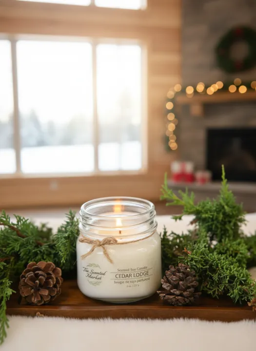 CEDAR LODGE - Scent of the Month December - The Scented Market Candles