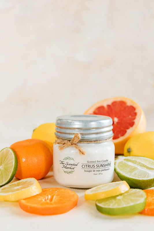 CITRUS SUNSHINE Soy Wax Candle 8oz