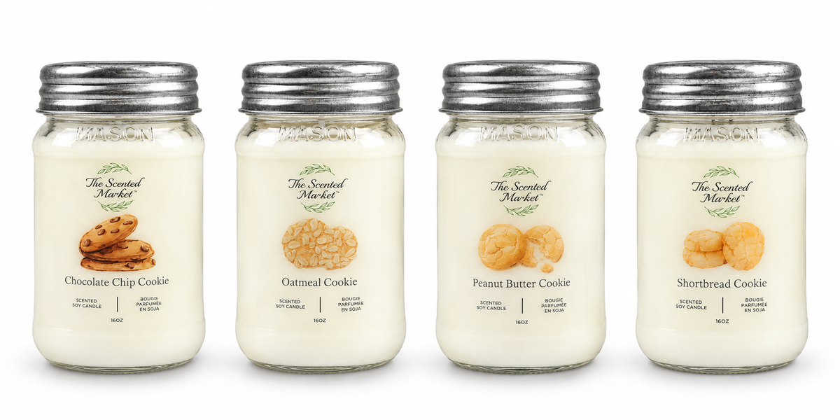 Oatmeal Cookie Scented Soy Candle | Warm Bakery Candle | 16 oz, 100 Hour Burn