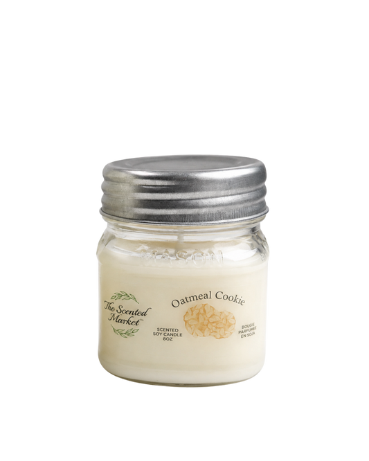 Oatmeal Cookie Scented Soy Candle | Warm Bakery Candle | 8 oz, 50 Hour Burn