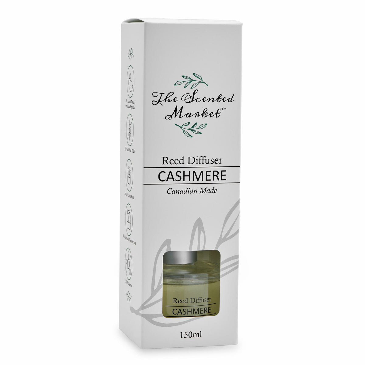 Cashmere Reed Diffuser – Long-Lasting Room Fragrance with a Soft, Cozy Scent - The Scented Market Home Fragrances