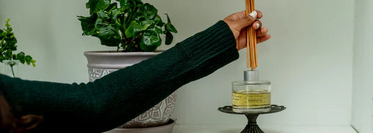 Cashmere Reed Diffuser – Long-Lasting Room Fragrance with a Soft, Cozy Scent - The Scented Market Home Fragrances