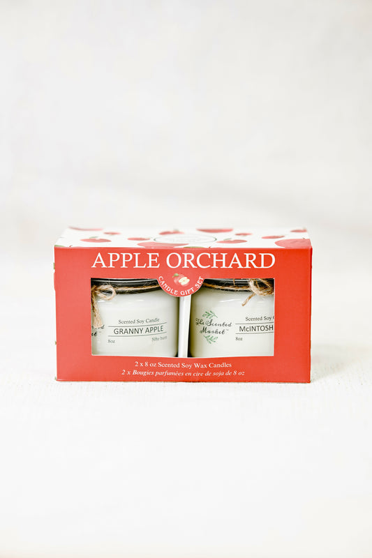 Exclusive Apple Orchard Candle 2 Pack – Granny Apple & McIntosh Apple – Fall Soy Candles