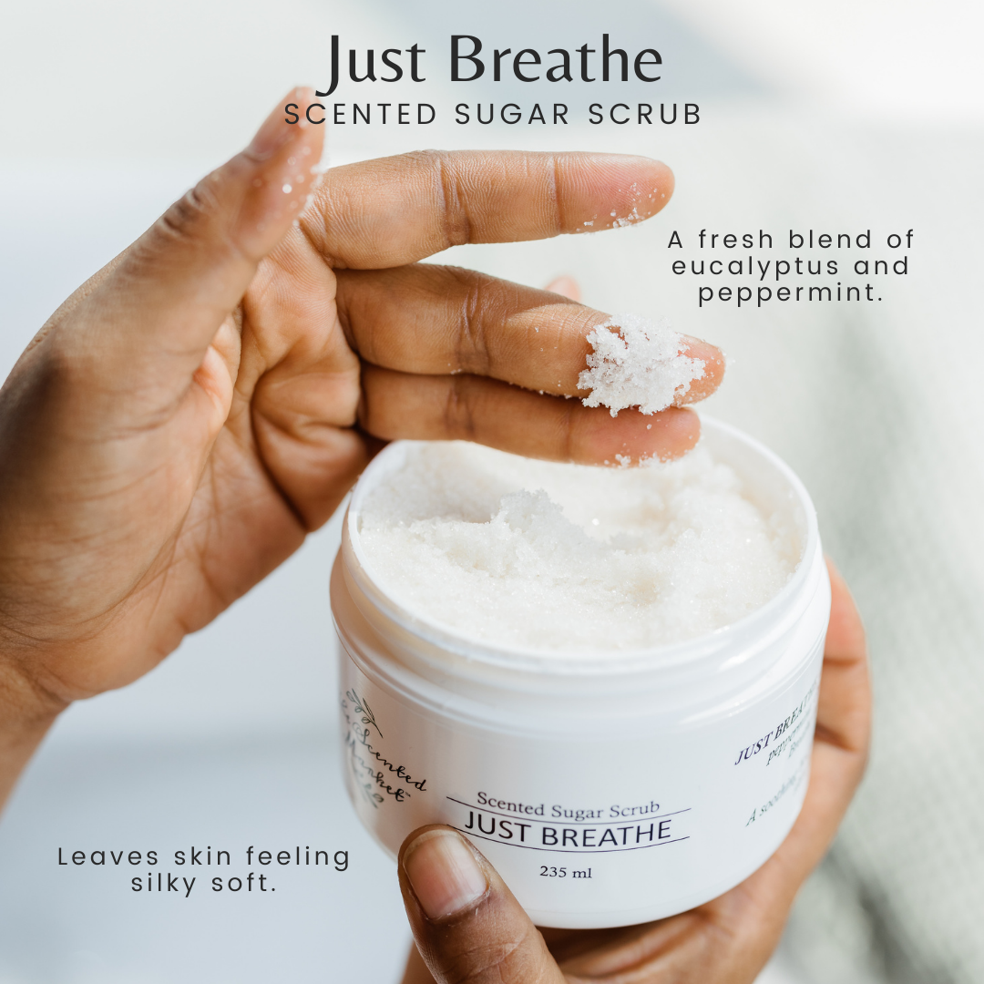 Just Breathe Scented Sugar Scrub: Luxurious Exfoliating Body Scrub for Silky Soft Skin