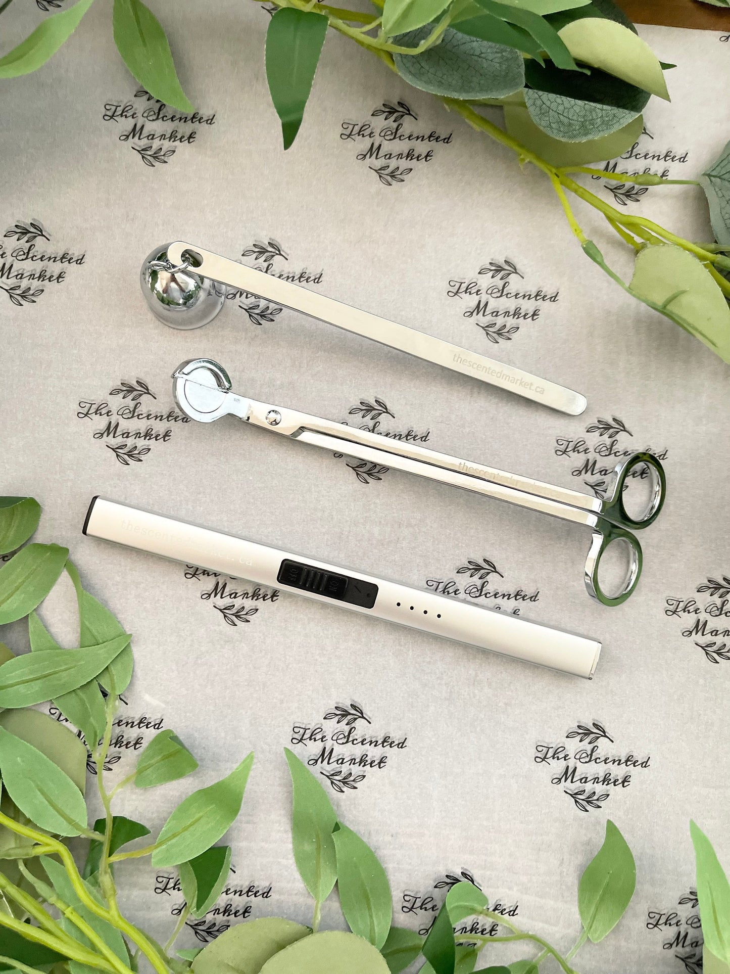 LIGHTER - USB Rechargeable Silver - The Scented Market Lighters & Matches