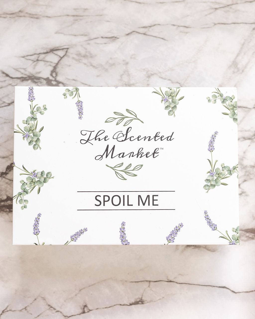 Spoil Me Gift Box – Scented Soy Candles & Luxurious Body Care in Eucalyptus Lavender - The Scented Market Gift Giving