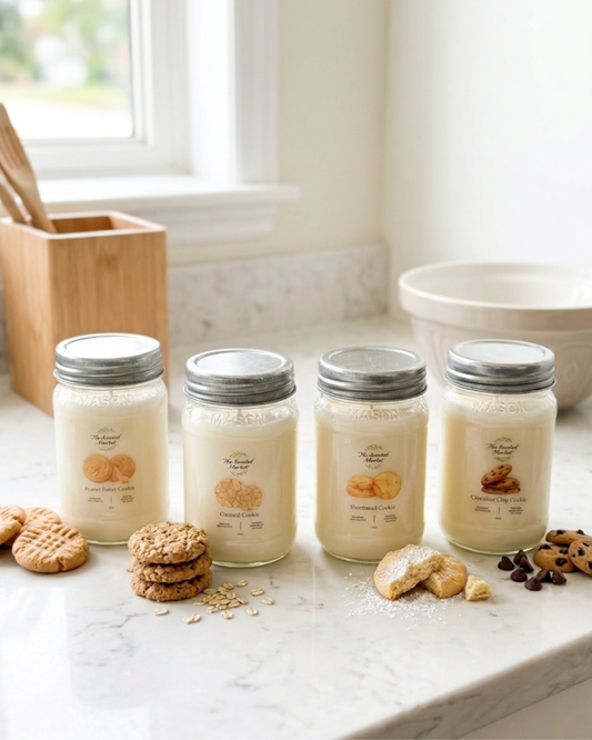 Shortbread Cookie Scented Soy Candle | Sweet Bakery Candle | 16 oz, 100 Hour Burn