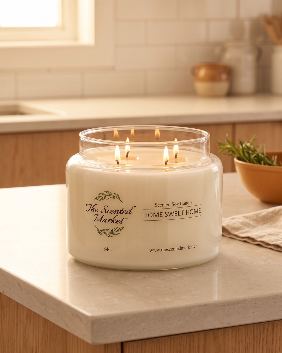 Pick Your Own Scent | HOME SWEET HOME Label | Large 4 Wick Candle 64 oz