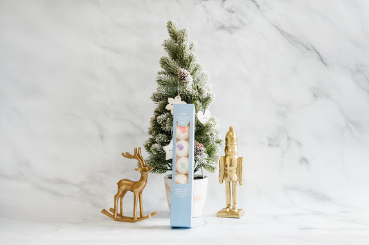 7 Piece Bath Bomb Gift Box – Luxurious Mini Bath Bombs in Soothing Signature Scents