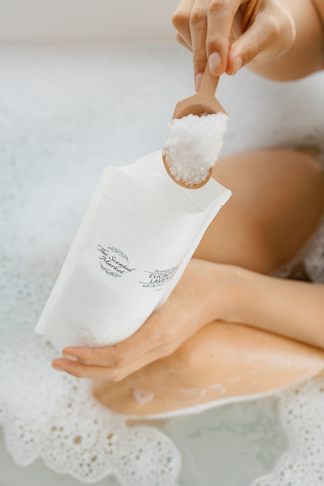 Wooden Bath Salt Scoop – Perfect Measuring Spoon for Bath Salts, Spa Soaks, and Scrubs - The Scented Market Bath & Body