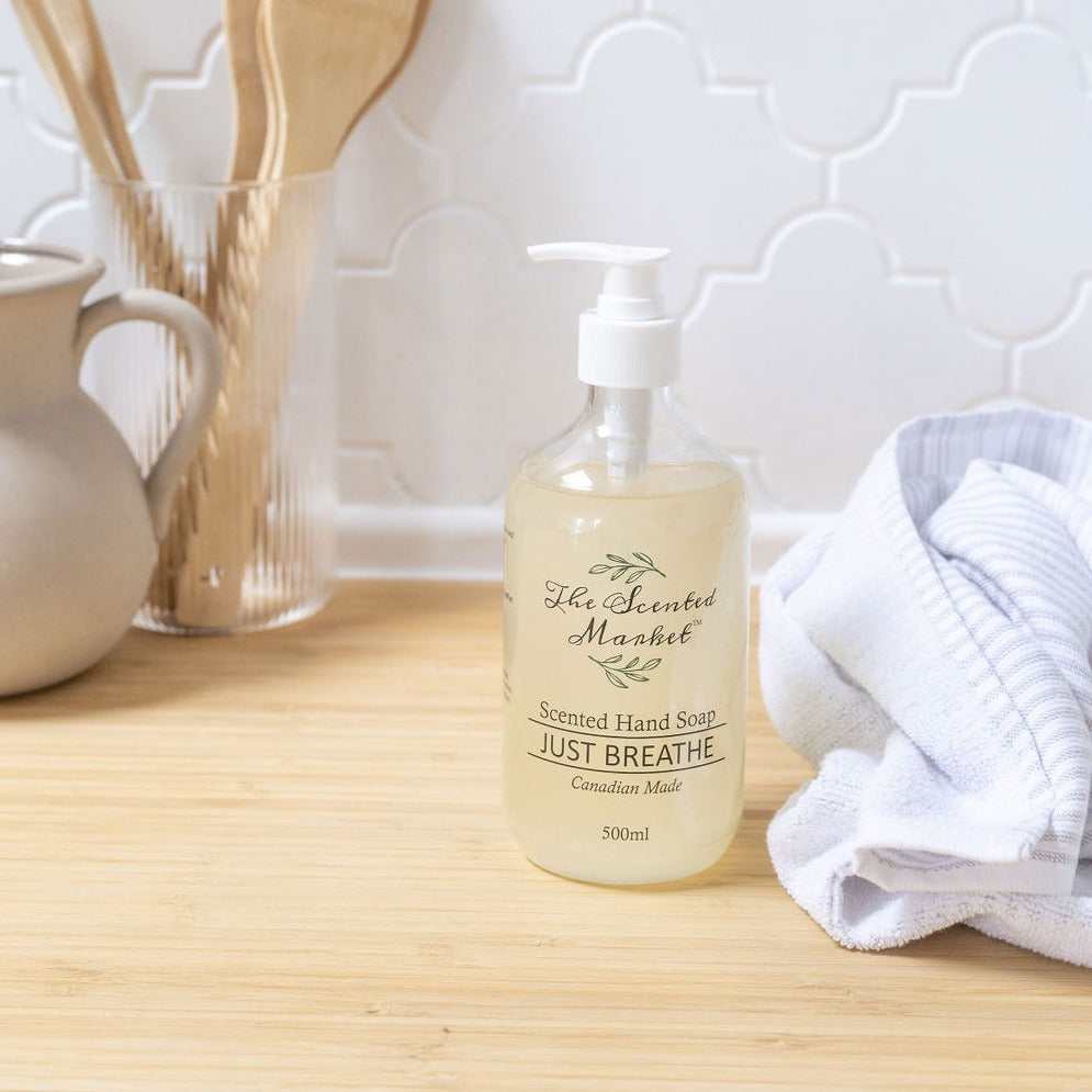 Just Breathe Scented Hand Soap – Refreshing, Moisturizing, and Invigorating