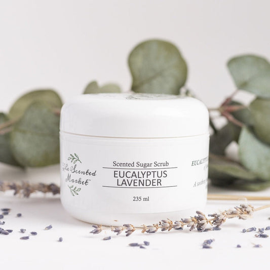 Eucalyptus Lavender Sugar Scrub – Soothing Exfoliation and Hydration