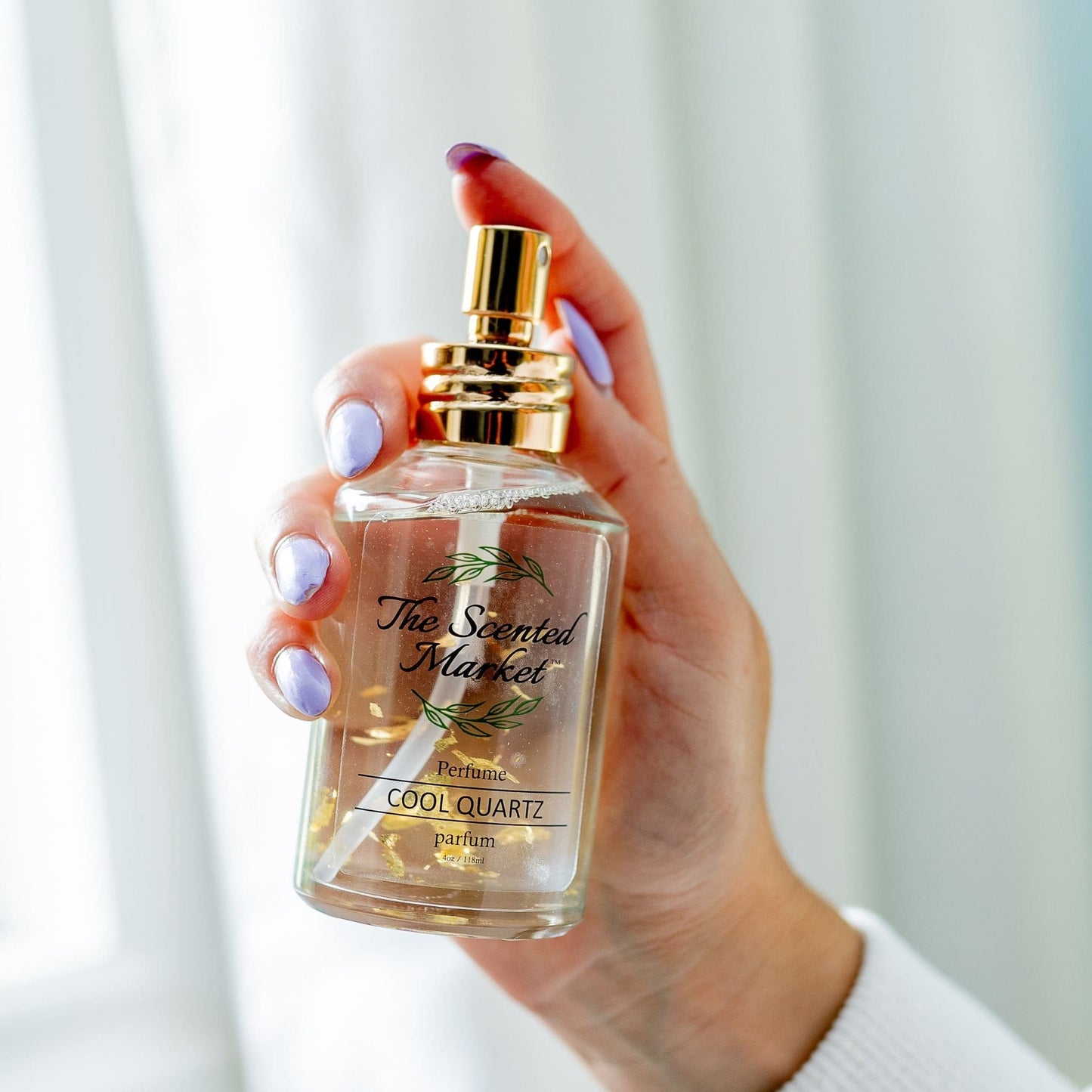 Travel Size Cool Quartz Luxury Perfume – Warm, Deep & Passionate Scent with Gold Leaf Flecks