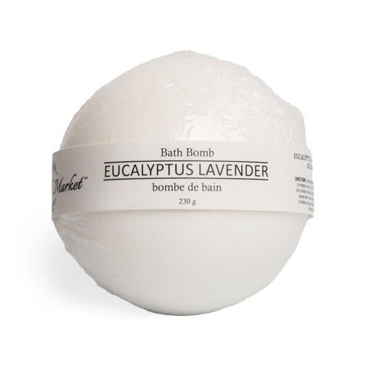 EUCALYPTUS LAVENDER Scented Luxury Bath Bomb – Moisturizing, Relaxing Spa Experience for Soft Skin