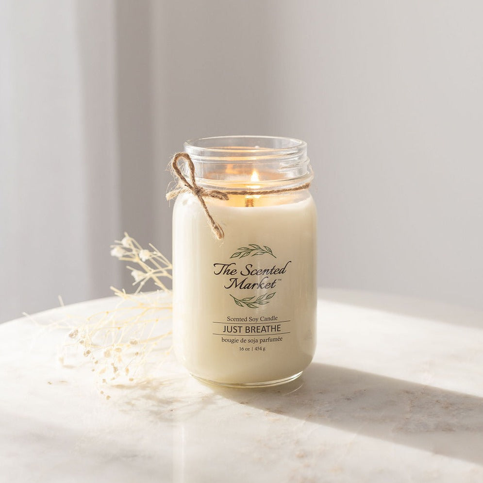 JUST BREATHE Soy Wax Candle 16 oz