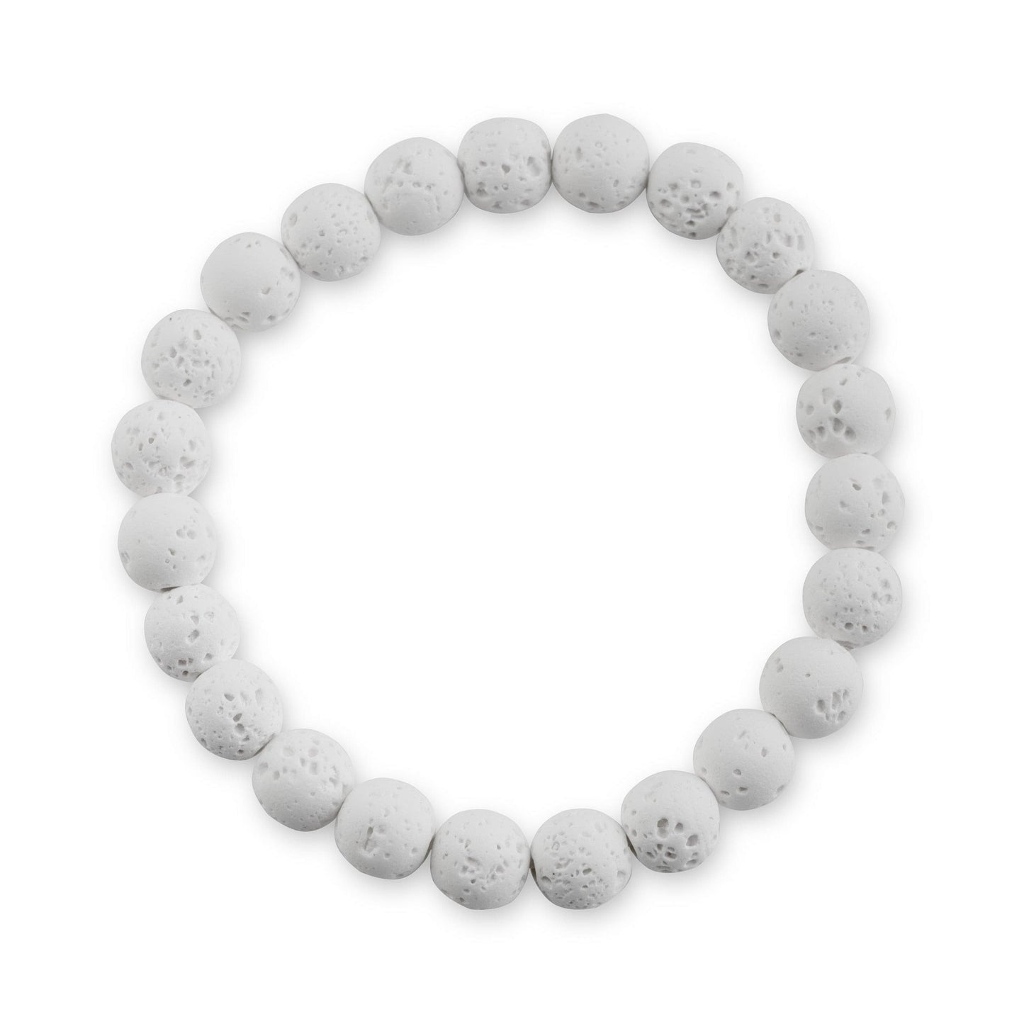 White Lava Stone Bracelet – Aromatherapy Oil Bracelet