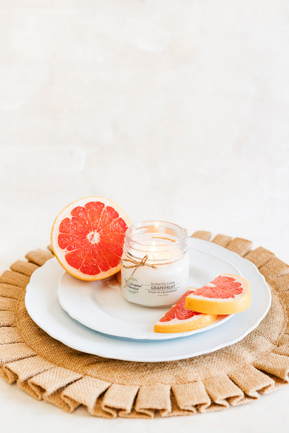 GRAPEFRUIT Soy Wax Candle 8oz