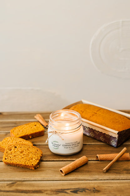 PUMPKIN SPICE CAKE Soy Wax Candle 8 oz - Scent of October