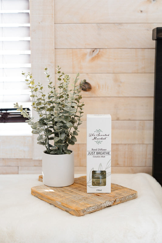 Just Breathe Reed Diffuser – Long-Lasting Invigorating Room Fragrance