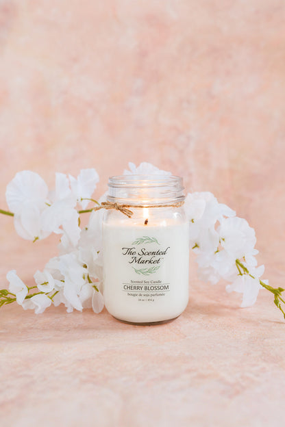 CHERRY BLOSSOM Soy Wax Candle 16oz