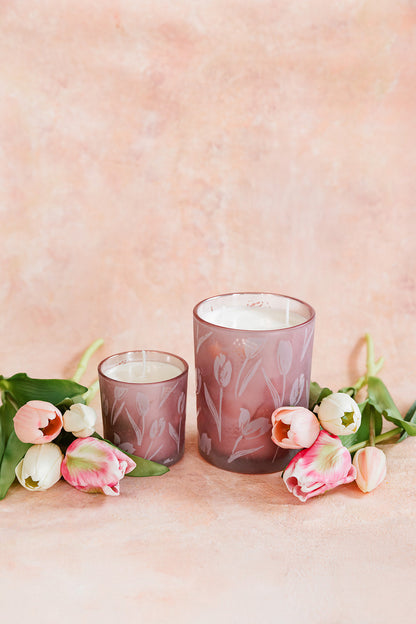 Tulip 1 Wick Soy Wax Candle - Small 8 oz