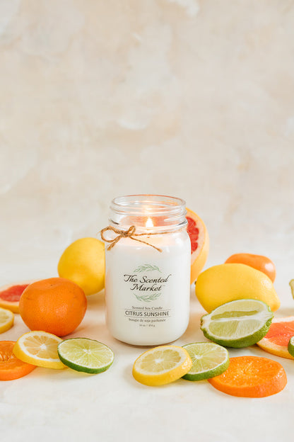 CITRUS SUNSHINE Soy Wax Candle 16oz
