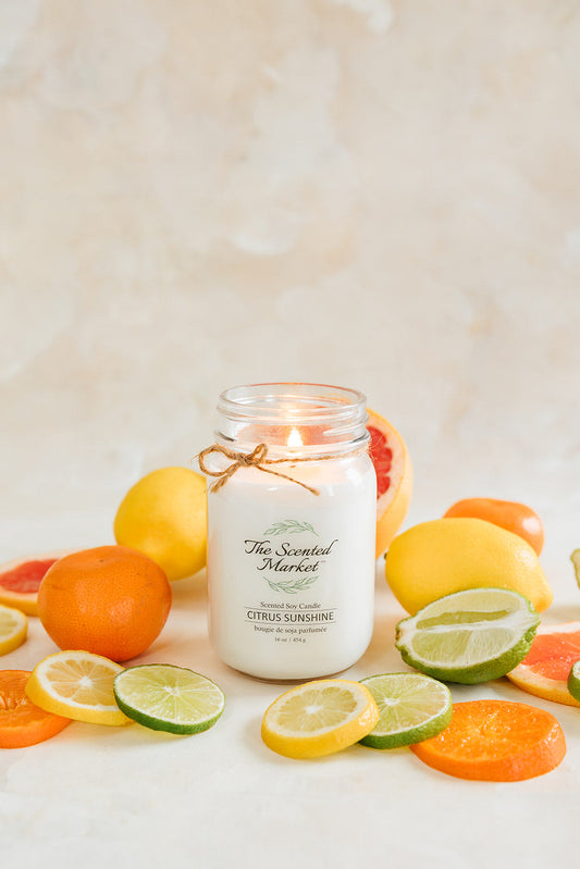 CITRUS SUNSHINE Soy Wax Candle 16oz