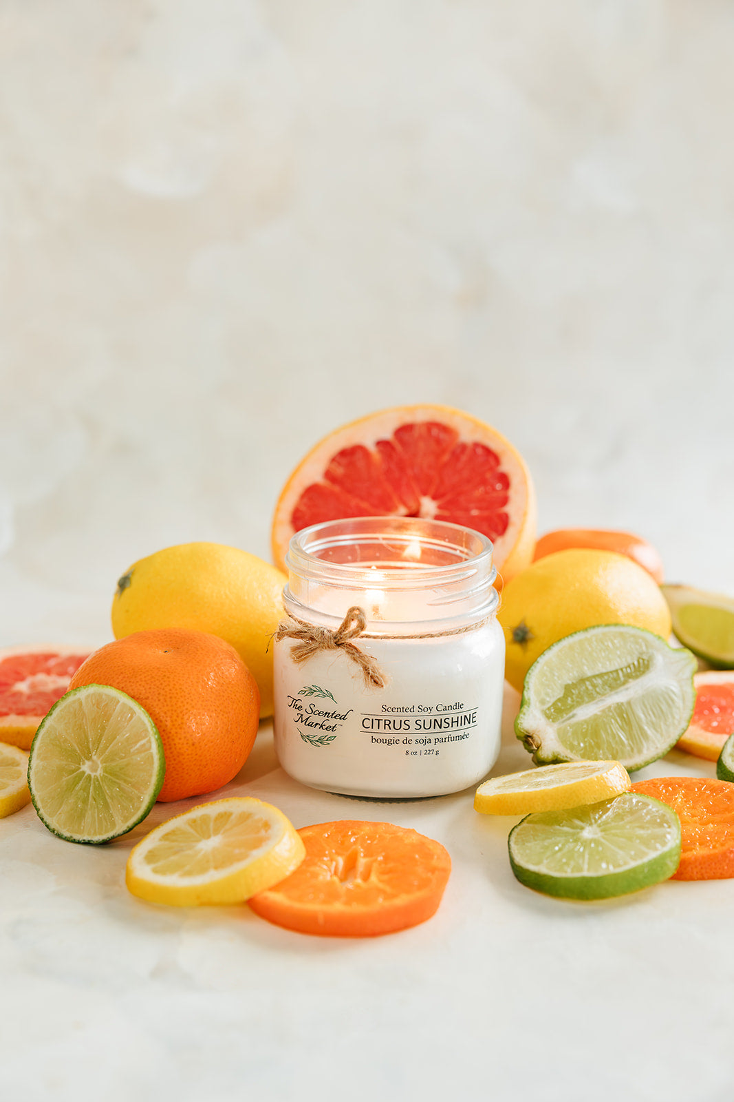 CITRUS SUNSHINE Soy Wax Candle 8oz