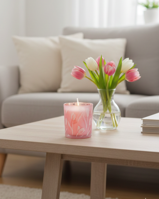Tulip 1 Wick Soy Wax Candle - Small 8 oz