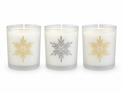 BAYBERRY Frosted Holiday Trio Candle Gift Set