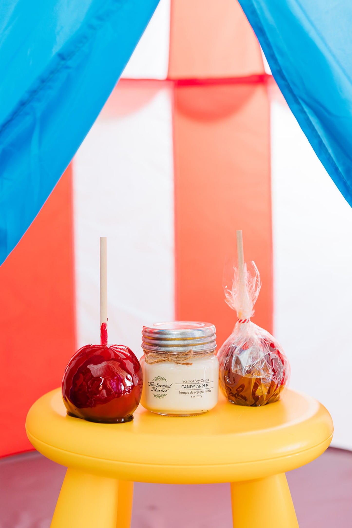 Carnival Candy Apple Soy Wax Candle 8 oz