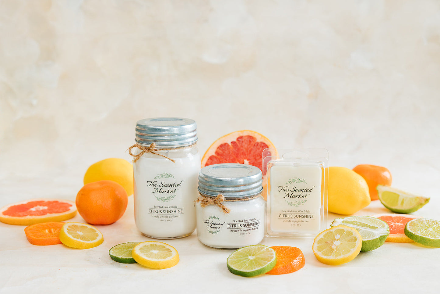 CITRUS SUNSHINE Soy Wax Candle 8oz