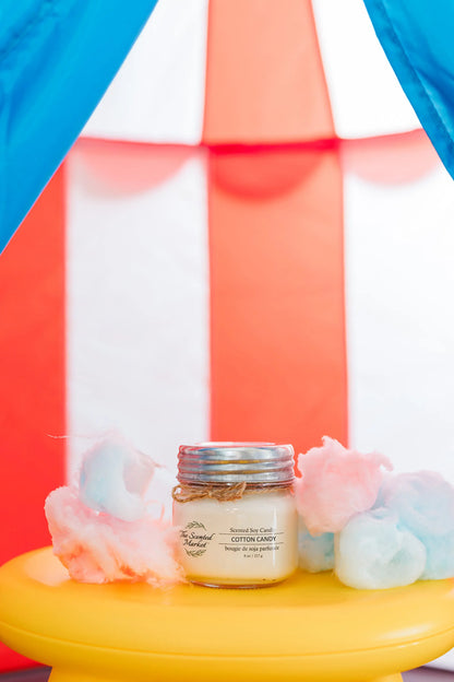 Carnival Cotton Candy Soy Wax Candle 8 oz