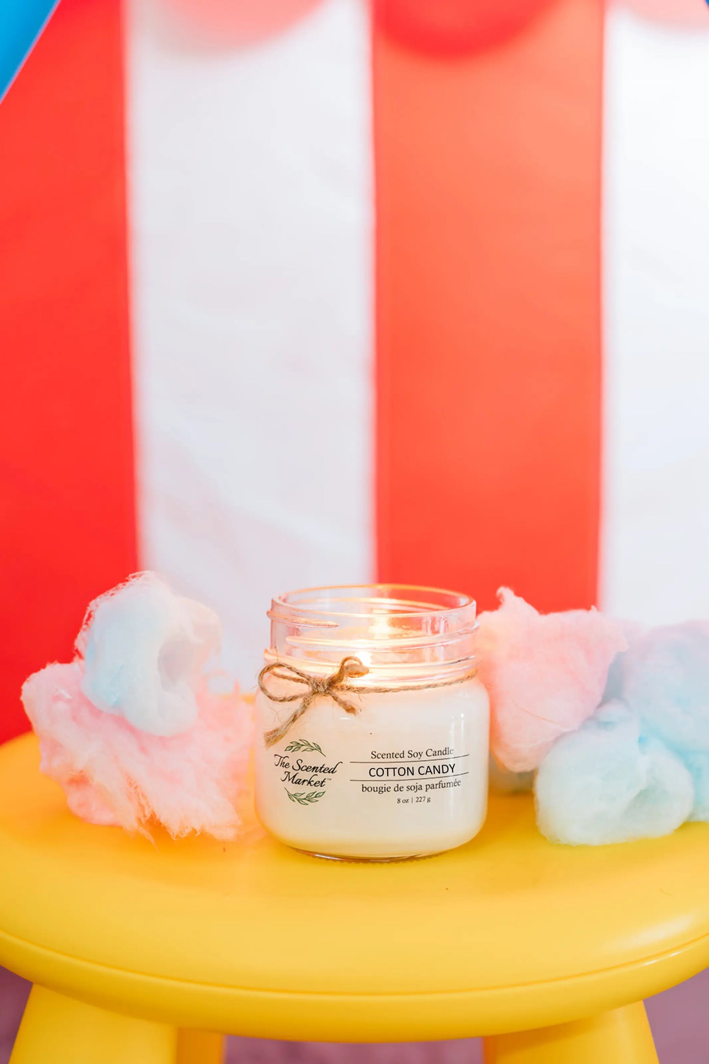 Carnival Cotton Candy Soy Wax Candle 8 oz