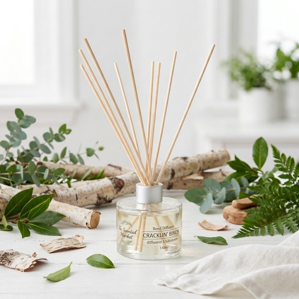 CRACKLIN' BIRCH Reed Diffuser – Long-Lasting Relaxing Room Fragrance