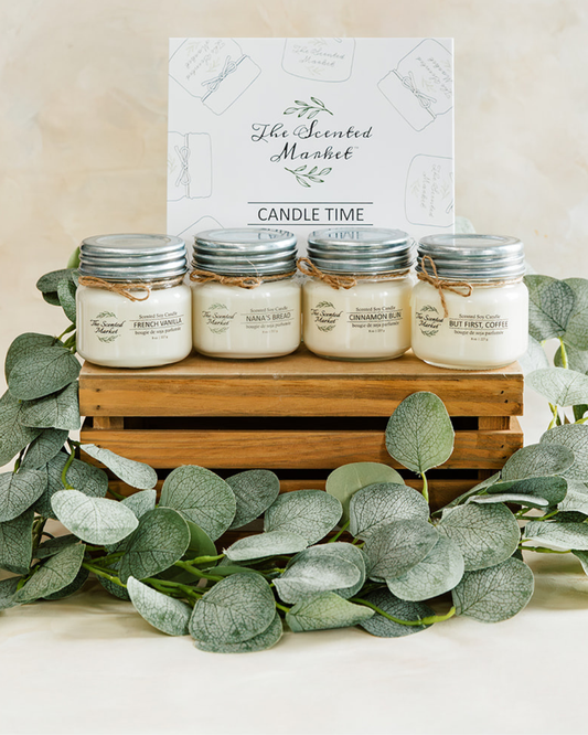 Candle Time Gift Box – 4 Scented Soy Candles