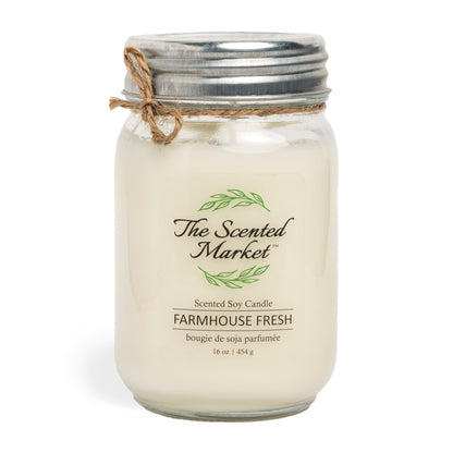 FARMHOUSE FRESH Soy Wax Candle 16 oz - The Scented Market  Candles   