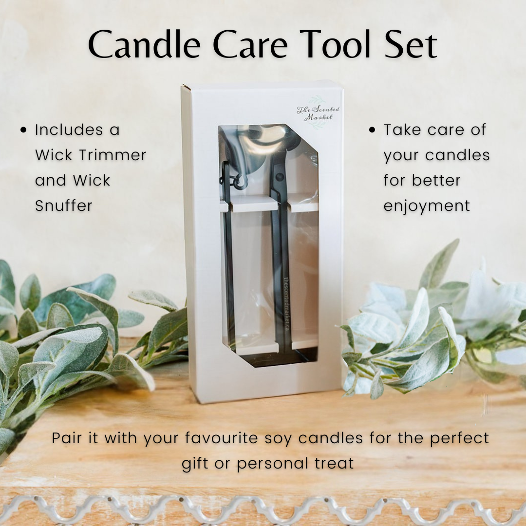 Candle Care Tool Set – Wick Trimmer & Snuffer for Clean Soy Candle Burning
