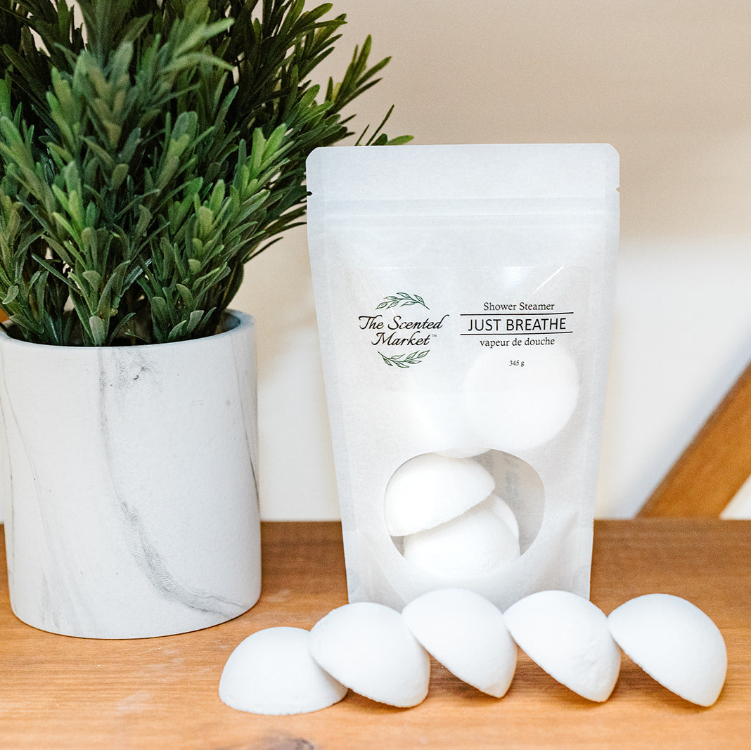JUST BREATHE Shower Steamer - The Scented Market  Bath Additives   