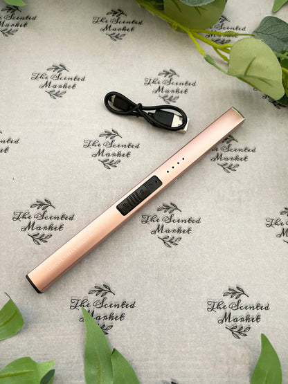 LIGHTER - USB Rechargeable Rose Gold - The Scented Market  Lighters & Matches   
