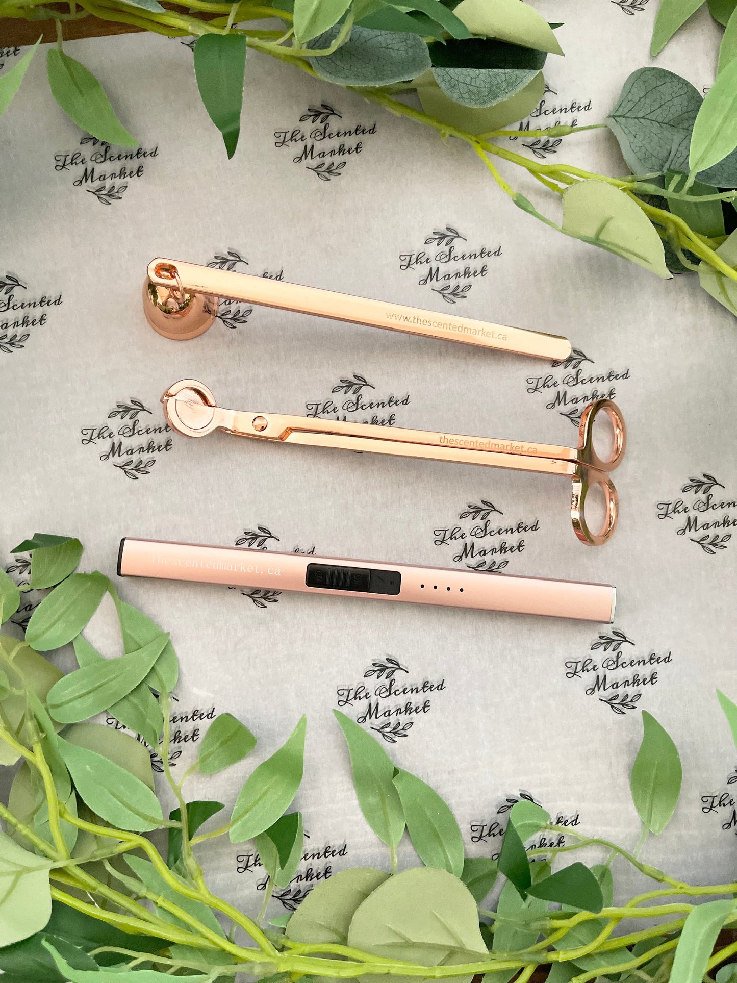 LIGHTER - USB Rechargeable Rose Gold - The Scented Market  Lighters & Matches   