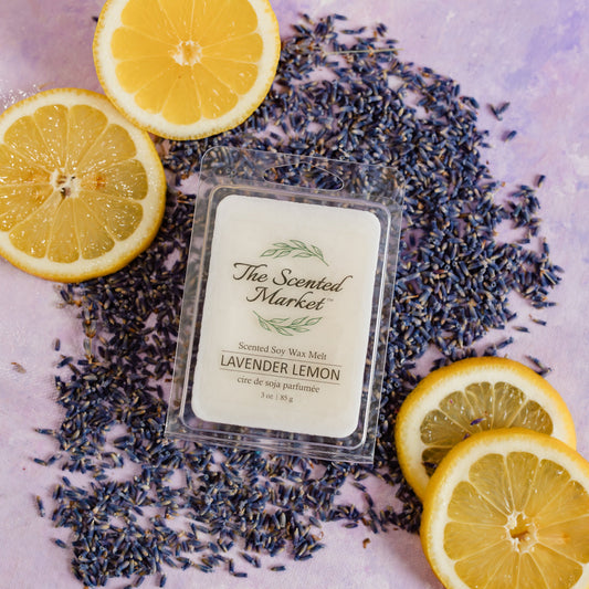 Lavender Lemon Soy Wax Melt - The Scented Market  Wax Tarts   