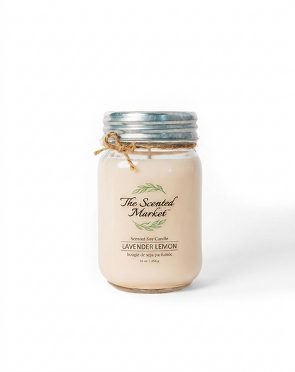 LAVENDER LEMON Soy Wax Candle 16 oz