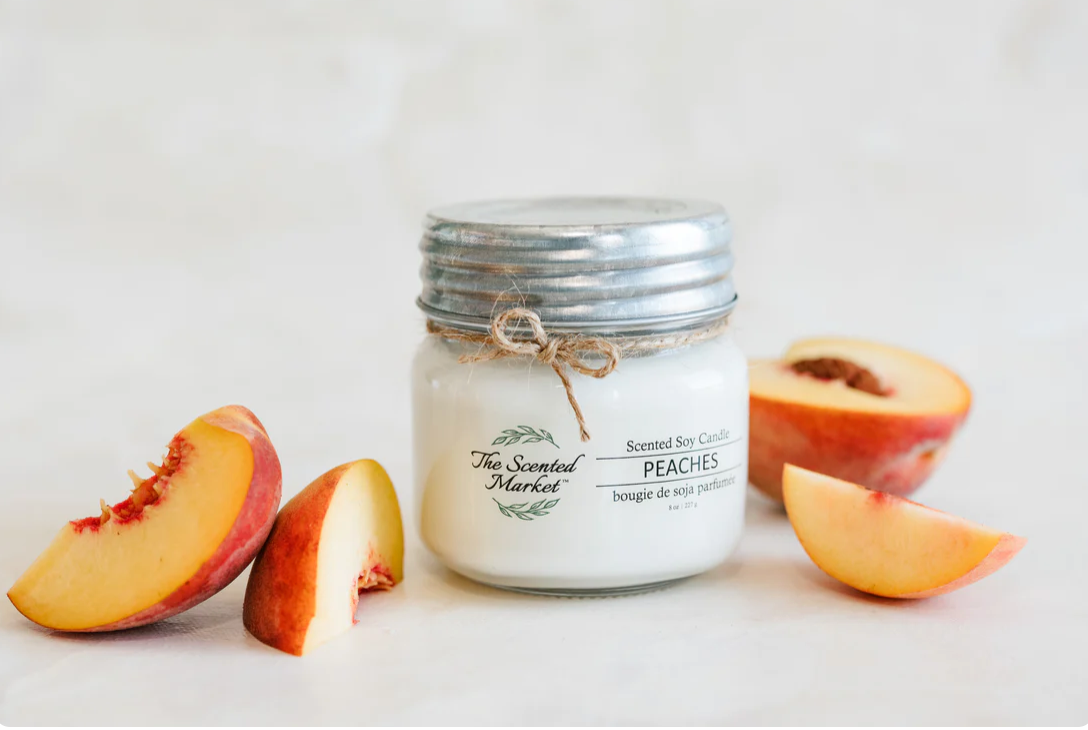 PEACHES Soy Wax Candle 8 oz