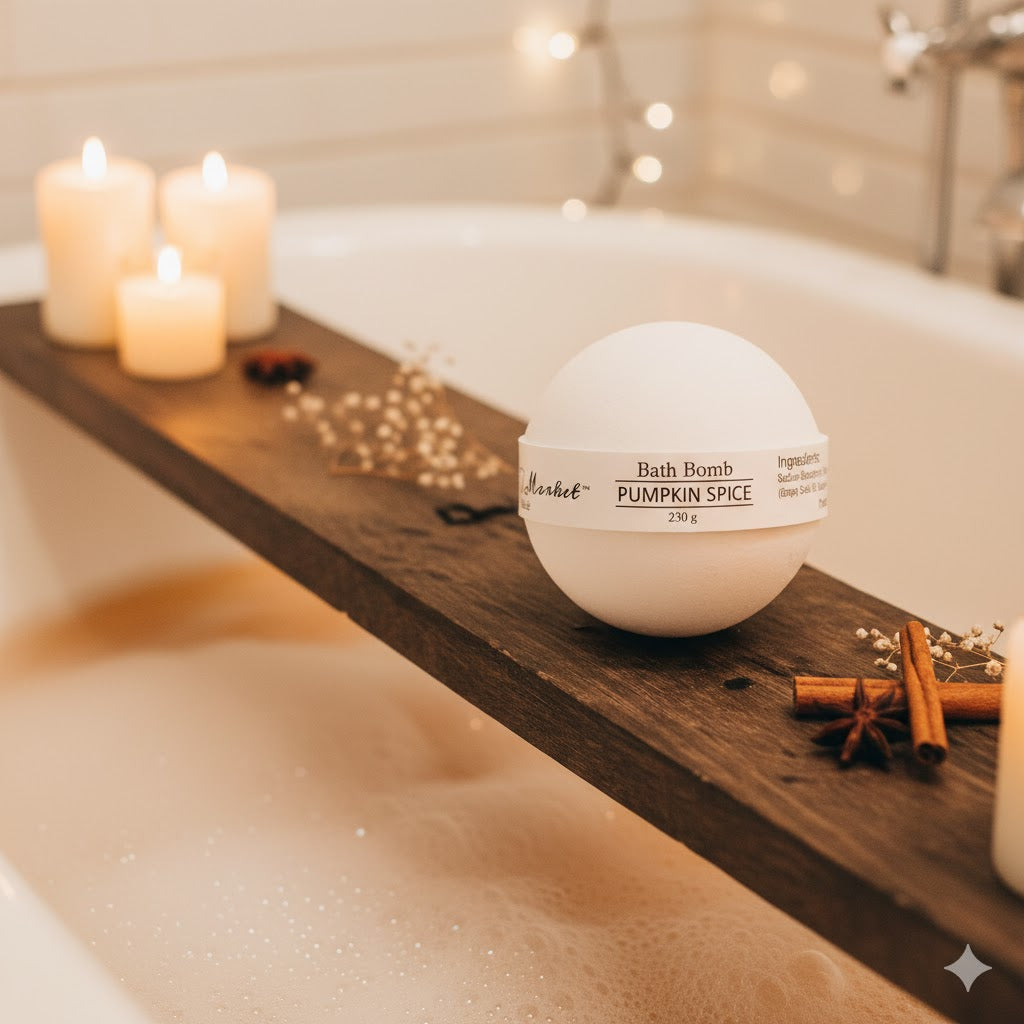 PUMPKIN SPICE - Bath Bomb - The Scented Market  Bath Additives   